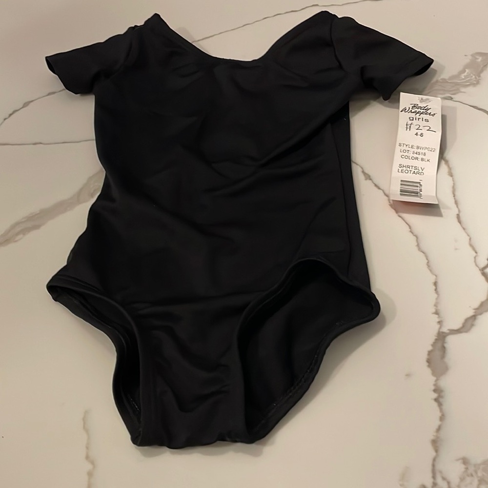 Body wrappers black leotard